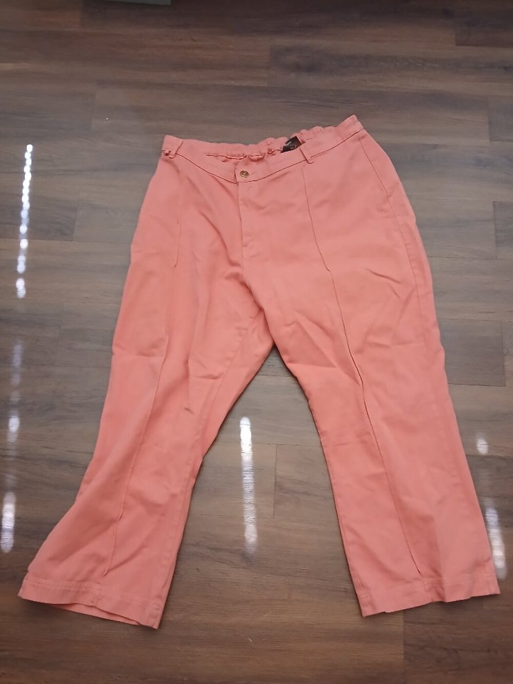Big Bud Press Western Pants - 1XL DESIGNER DENIM RETRO US MADE CORAL PINK
